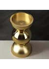 Schnelle Sch G8827 Gold Oval Monoblok Çelik Lavabo