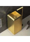 Schnelle Sch G5530 Gold Kare Monoblok Çelik Lavabo