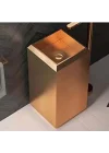Schnelle Sch RG8830 Rose Gold Kare Monoblok Çelik Lavabo