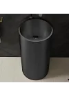 Schnelle Sch BK8831 Black Oval Monoblok Çelik Lavabo
