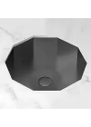 Schnelle Sch BK206 Black Tezgah Altı Hegzagon Çelik Lavabo