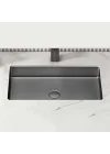 Schnelle Sch BL208 Grey Tezgah Altı Dikdörtgen Çelik Lavabo