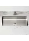 Schnelle Sch S208 Chrome Tezgah Altı Dikdörtgen Çelik Lavabo
