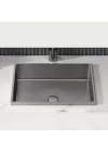 Schnelle Sch BL210 Grey Tezgah Altı Dikdörtgen Çelik Lavabo