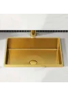 Schnelle Sch G210 Gold Tezgah Altı Dikdörtgen Çelik Lavabo