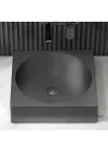 Schnelle Sch BK5507 Black Tezgah Üstü Kare Çelik Lavabo