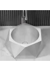 Schnelle Sch S5508 Chrome Tezgah Üstü Hegzagon Çelik Lavabo