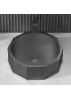 Schnelle Sch BK5510 Black Tezgah Üstü Hegzagon Çelik Lavabo
