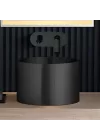 Schnelle Sch BK5511 Black Tezgah Üstü Oval Çelik Lavabo