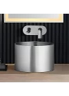 Schnelle Sch S5511 Chrome Tezgah Üstü Oval Çelik Lavabo