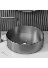 Schnelle Sch BL5513 Grey Tezgah Üstü Oval Çelik Lavabo