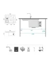 Schnelle AQ 5644JH 56 Cm Ultrasonik Mutfak Evyesi