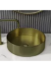 Schnelle Sch B5512 Rustik Tezgah Üstü Oval Çelik Lavabo