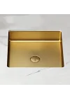 Schnelle Sch G203 Gold Tezgah Altı Dikdörtgen Çelik Lavabo