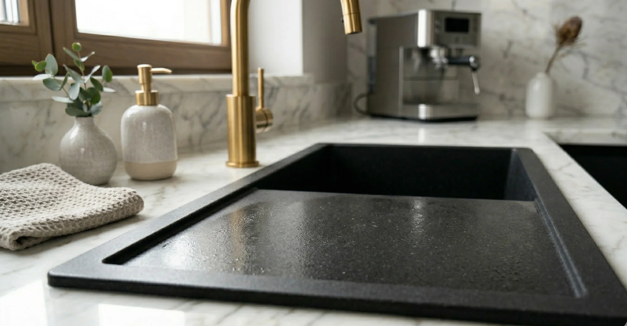 Granit Evye Kireç Temizliği Evyede beyaz sirke ile kireç lekesi çıkarma yöntemi