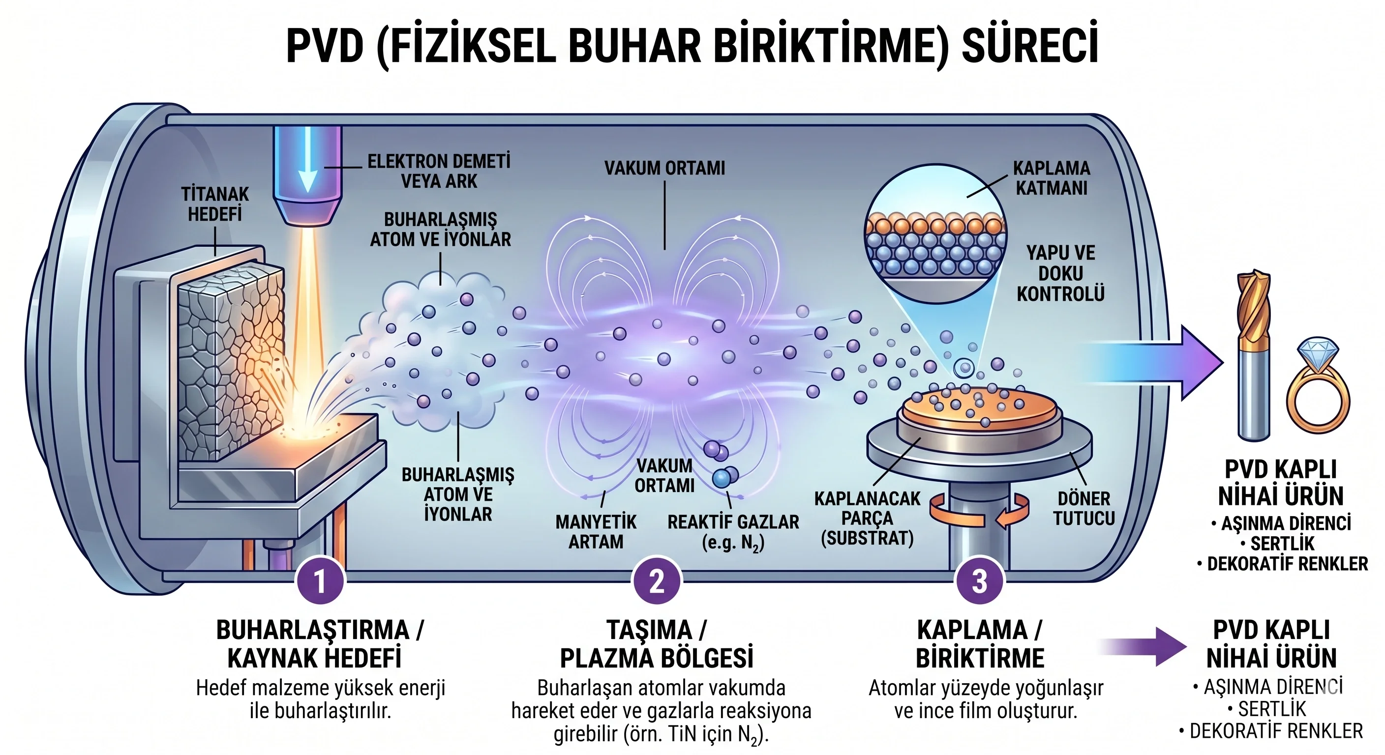 PVD Üretim Süreci