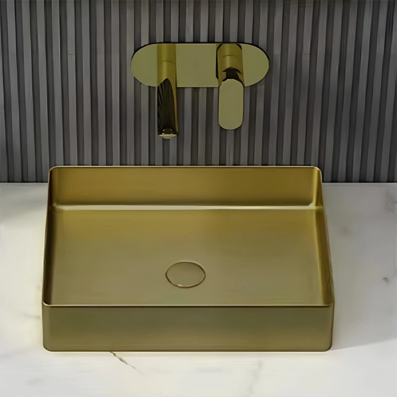 Schnelle Sch B5504 Antique Tezgah Üstü Dikdörtgen Çelik Lavabo