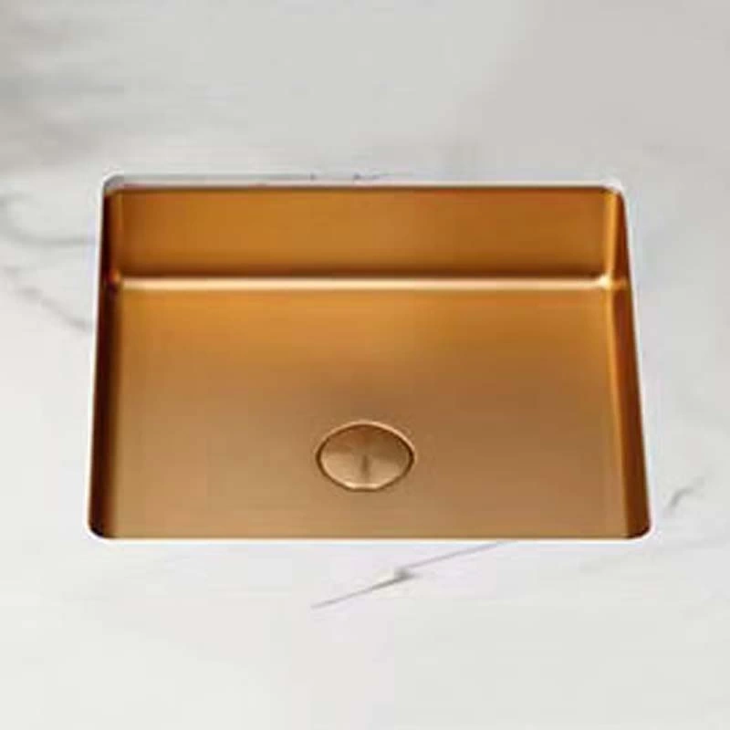 Schnelle Sch RG203 Rose Gold Tezgah Altı Dikdörtgen Çelik Lavabo