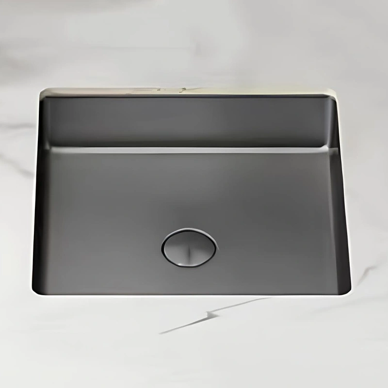 Schnelle Sch BL204 Grey Tezgah Altı Kare Çelik Lavabo