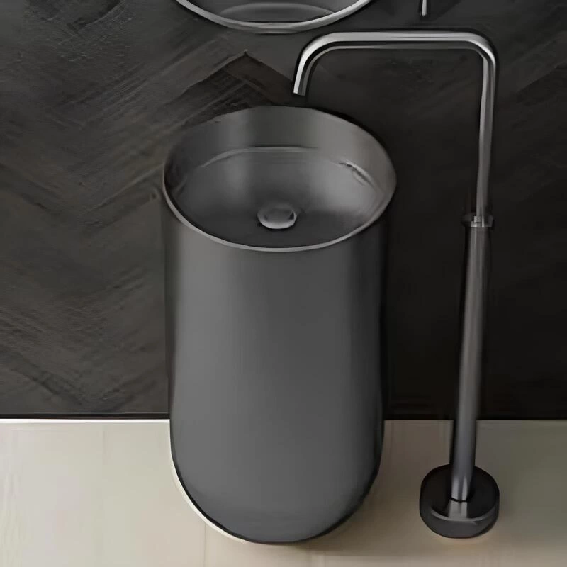 Schnelle Sch BK8813-Monoblok Oval  Çelik Lavabo