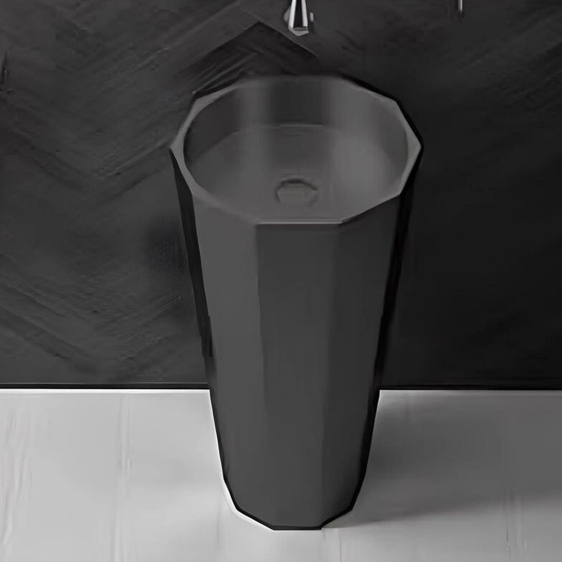 Schnelle Sch BK8802 Black Monoblok Hegzagon Çelik Lavabo