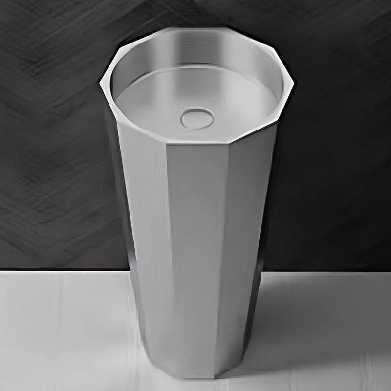 Schnelle Sch S8802 Chrome Monoblok Hegzagon  Çelik Lavabo