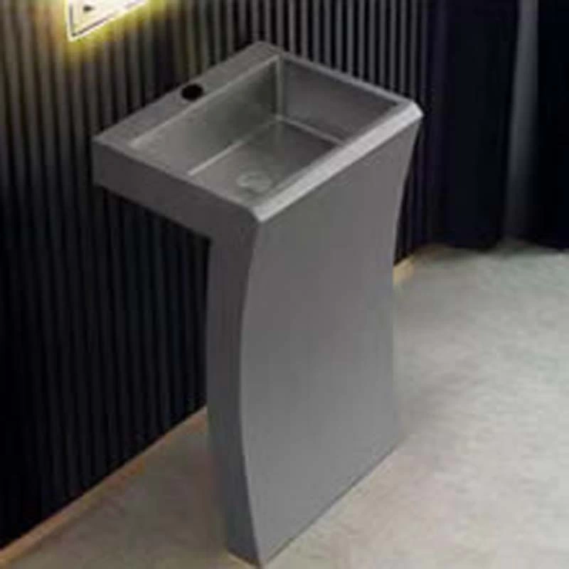 Schnelle Sch BK8805 Black Monoblok Dikdörtgen Çelik Lavabo
