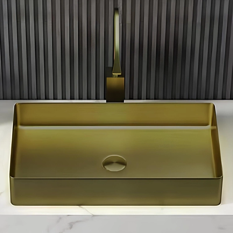 Schnelle Sch B5502 Antique Tezgah Üstü Dikdörtgen Çelik Lavabo