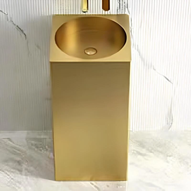Schnelle Sch G8816 Gold Kare Monoblok Çelik Lavabo