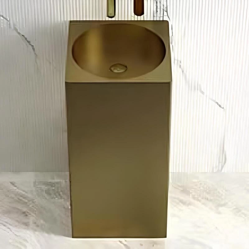 Schnelle Sch B8816 Antique Kare Monoblok Çelik Lavabo