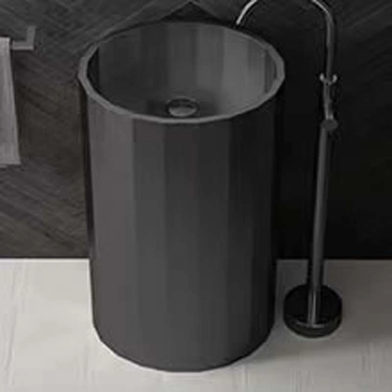 Schnelle Sch BK8818 Black Hegzagon Monoblok Çelik Lavabo