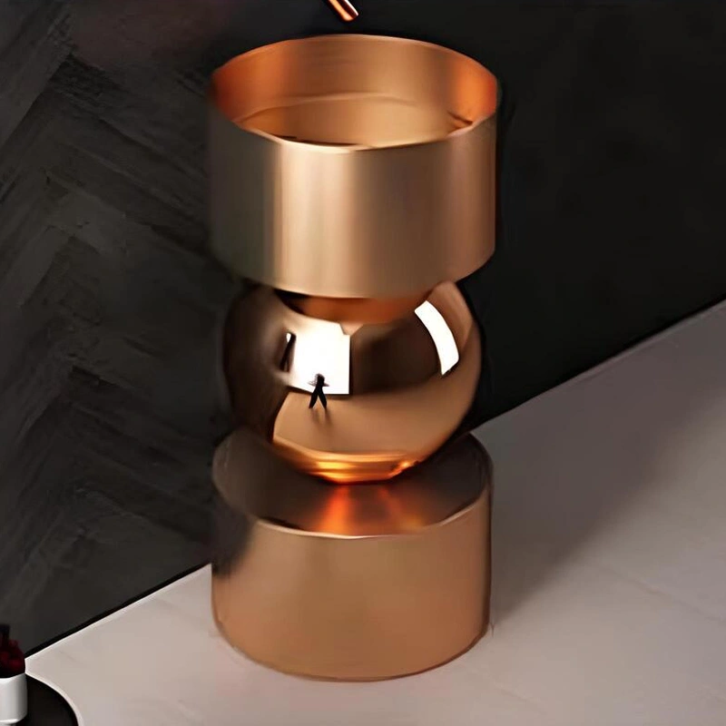 Schnelle Sch RG8828 Rose Gold Oval Monoblok Çelik Lavabo