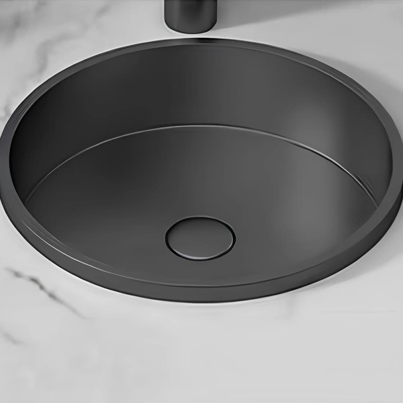 Schnelle Sch BK207 Black Tezgah Altı Oval Çelik Lavabo