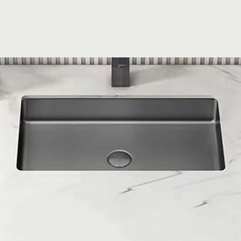 Schnelle Sch BL208 Grey Tezgah Altı Dikdörtgen Çelik Lavabo