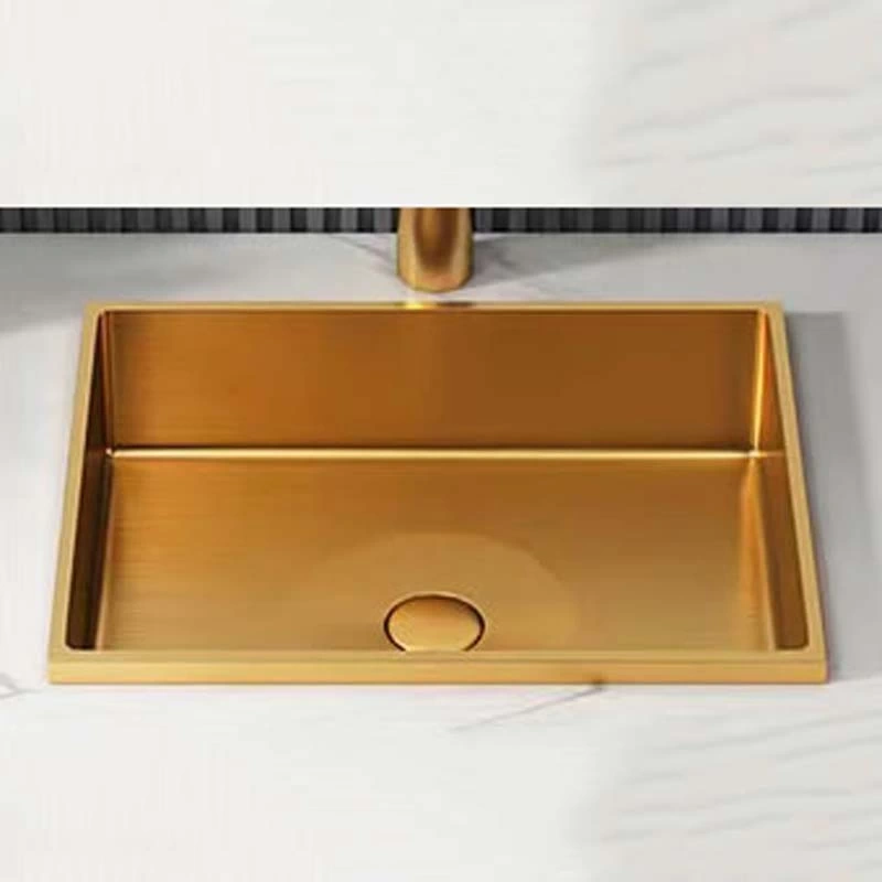 Schnelle Sch RG210 Rose Gold Tezgah Altı Dikdörtgen Çelik Lavabo