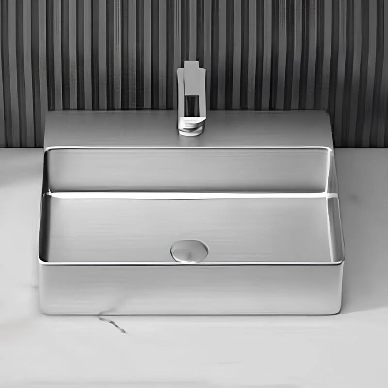 Schnelle Sch S5505-Tezgah Üstü Dikdörtgen Çelik Lavabo