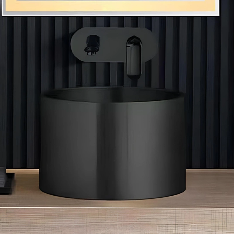 Schnelle Sch BK5511 Black Tezgah Üstü Oval Çelik Lavabo