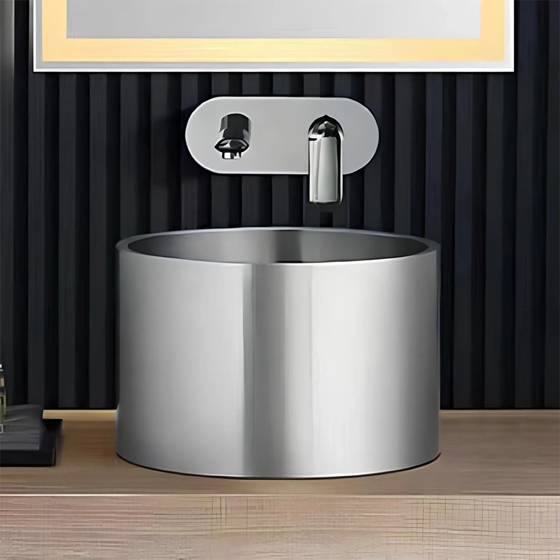 Schnelle Sch S5511 Chrome Tezgah Üstü Oval Çelik Lavabo
