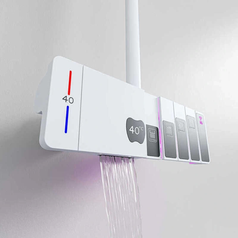 Schnelle Apple White Termostatik Duş Kolonu