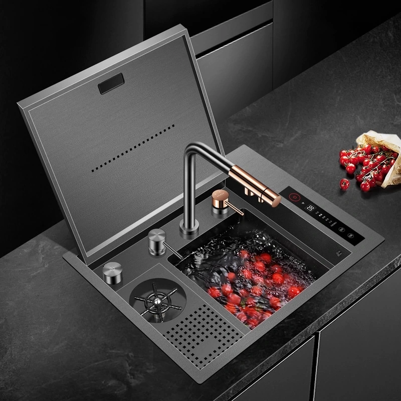 Schnelle AQ 5645NJH 56 Cm Ultrasonik Akıllı Mutfak Evyesi