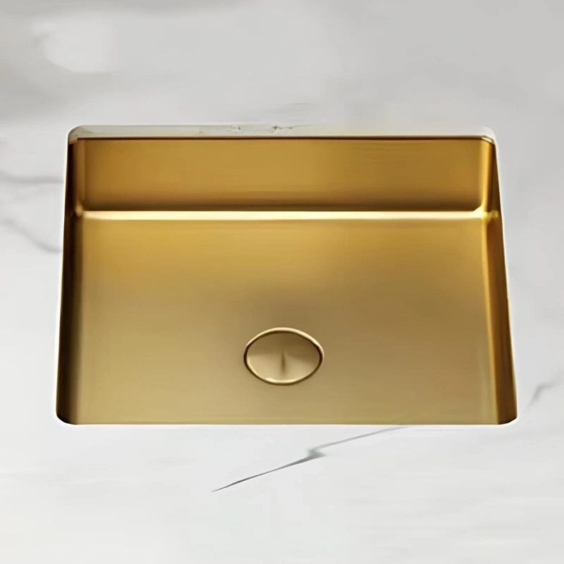 Schnelle Sch G203 Gold Tezgah Altı Dikdörtgen Çelik Lavabo
