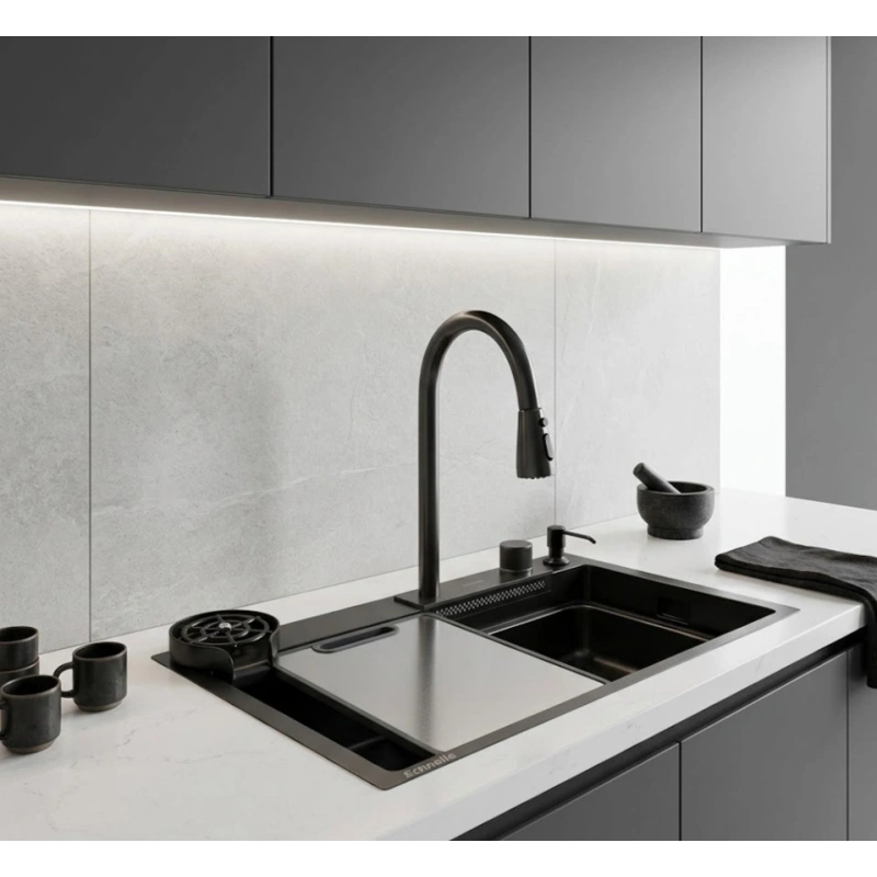 Schnelle SCH-P30 Termostatik Akıllı Evye 65x45 Cm 7 Fonksiyonlu
