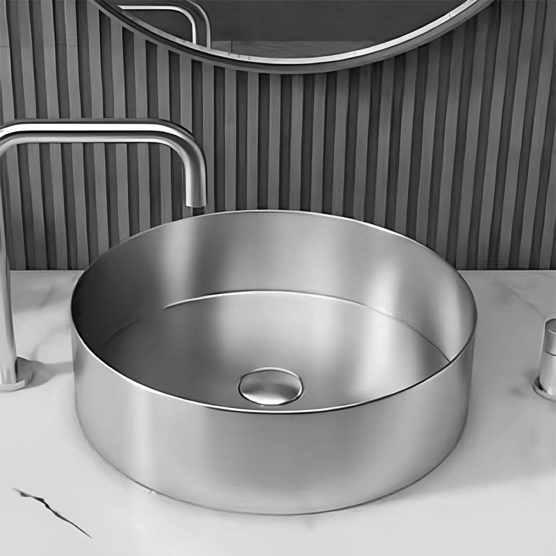 Schnelle Sch S5512 Chrome Tezgah Üstü Oval Çelik Lavabo