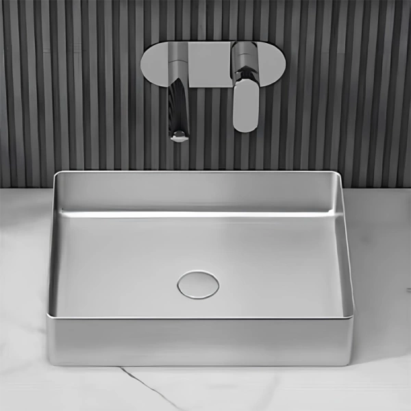 SCHNELLE 109 SCH S5504 Chrome Tezgah Üstü Dikdörtgen Çelik Lavabo