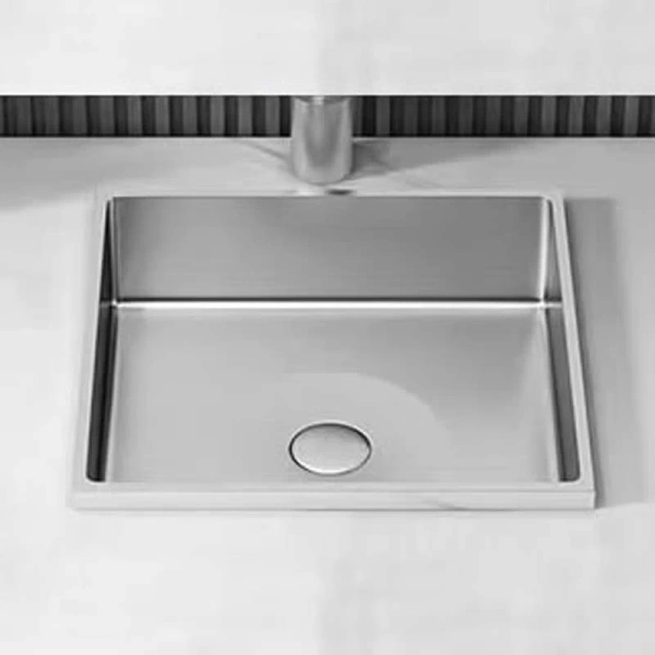 SCHNELLE 25 SCH S205  Chrome Tezgah Altı Dikdörtgen Çelik Lavabo