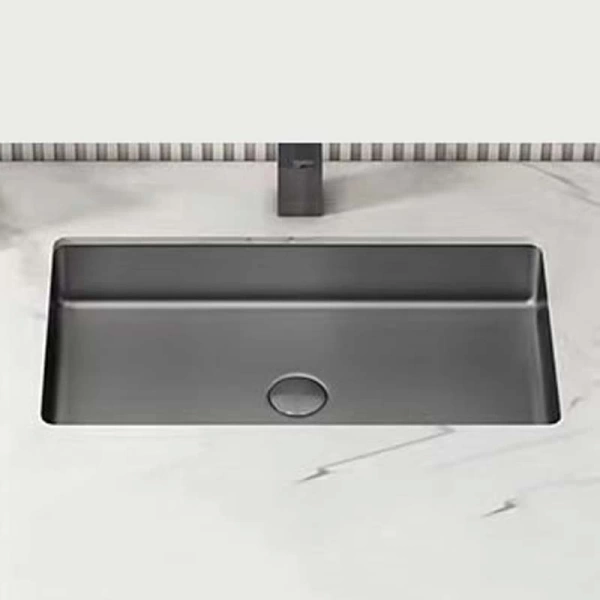 SCHNELLE 39 SCH BL208 Grey Tezgah Altı Dikdörtgen Çelik Lavabo