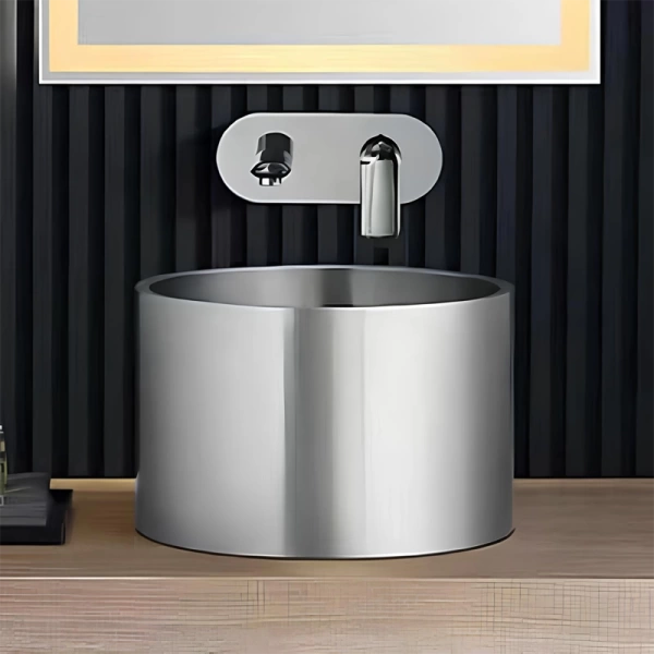 SCHNELLE 91 SCH S5511 Chrome Tezgah Üstü Oval Çelik Lavabo