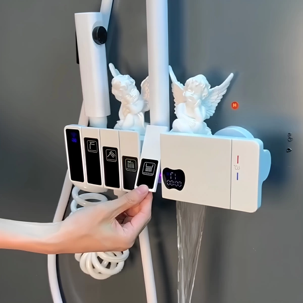 Schnelle Apple White Termostatik Duş Kolonu