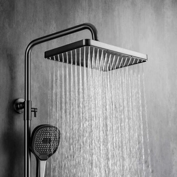 Schnelle Neptün Grey Termostatik Dijital Duş Seti
