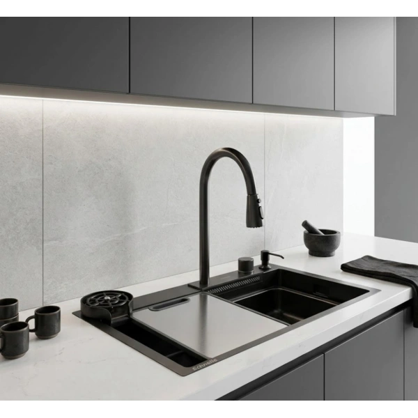Schnelle SCH-P30 Termostatik Akıllı Evye 65x45 Cm 7 Fonksiyonlu